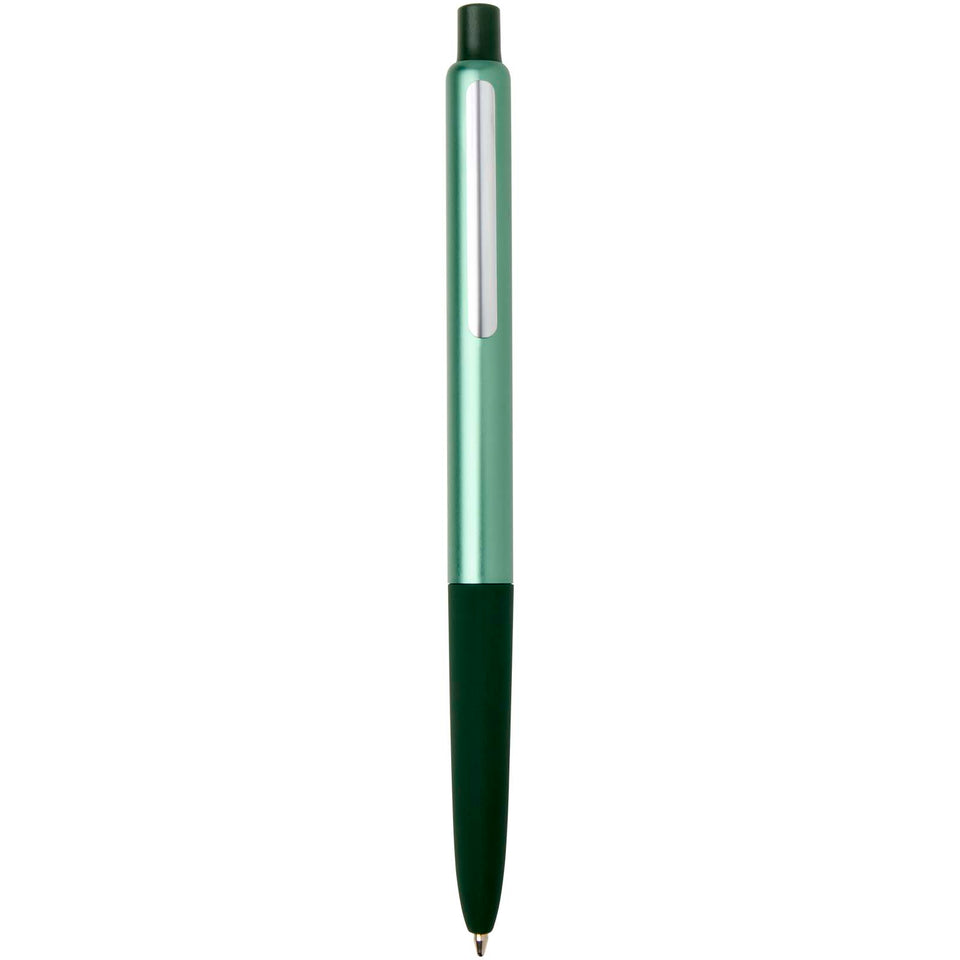 Penna a sfera a scatto in alluminio riciclato con finitura anodizzata Soffit (inchiostro blu) personalizzato con logo - Pubblienne