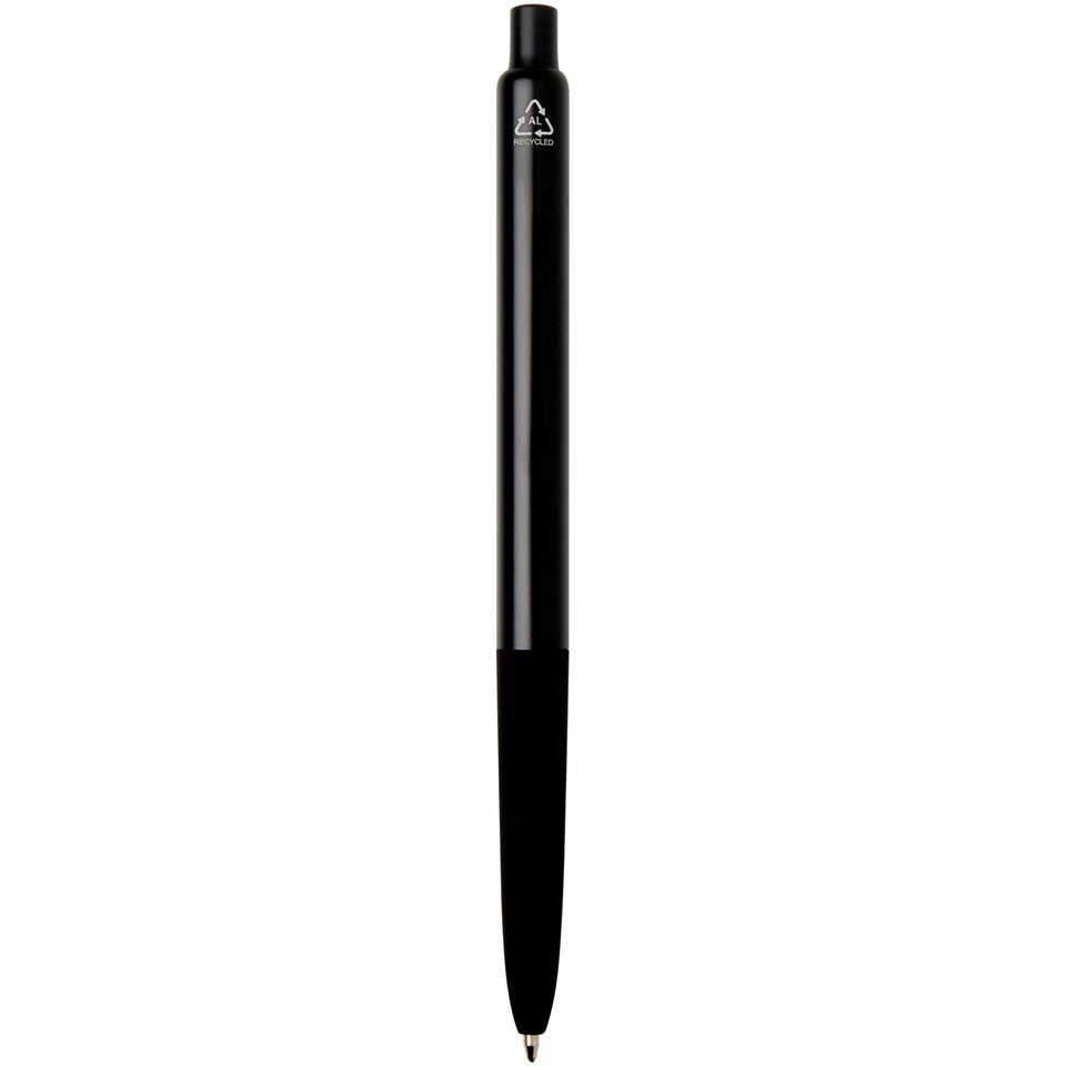 Penna a sfera a scatto in alluminio riciclato con finitura anodizzata Soffit (inchiostro blu) personalizzato con logo - Pubblienne