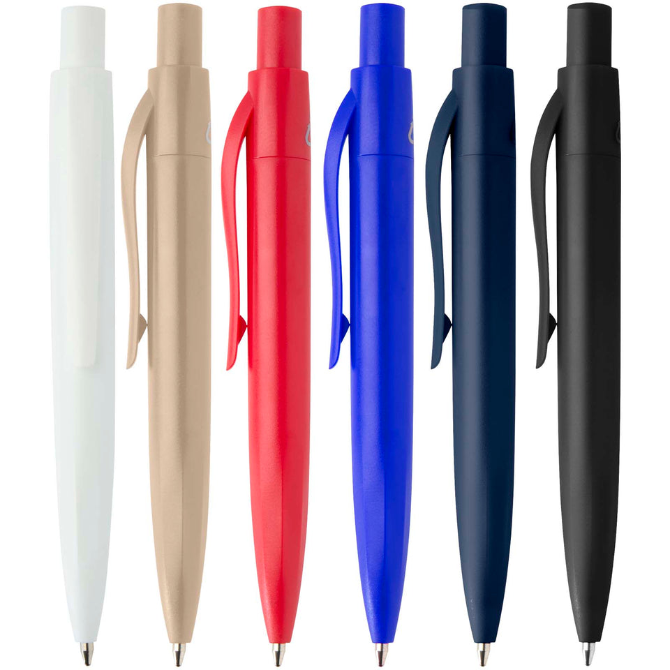 Mini penna a sfera in plastica riciclata Ramin (inchiostro blu) personalizzato con logo - Pubblienne