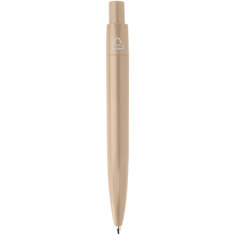 Mini penna a sfera in plastica riciclata Ramin (inchiostro blu) personalizzato con logo - Pubblienne
