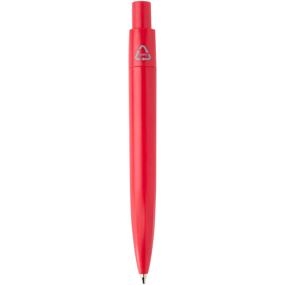 Mini penna a sfera in plastica riciclata Ramin (inchiostro blu) personalizzato con logo - Pubblienne