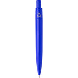 Mini penna a sfera in plastica riciclata Ramin (inchiostro blu) personalizzato con logo - Pubblienne