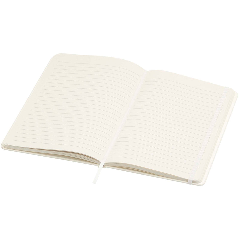 Blocco note formato A5 a righe in carta riciclata Bass personalizzato con logo - Pubblienne