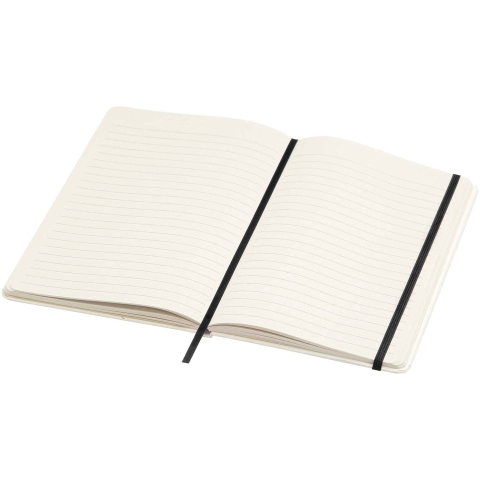 Blocco note formato A5 a righe in carta riciclata Bass personalizzato con logo - Pubblienne