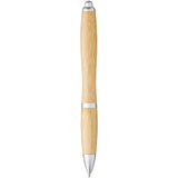 Penna a sfera in bambù Nash (inchiostro blu) personalizzato con logo - Pubblienne
