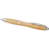 Penna a sfera in bambù Nash (inchiostro blu) personalizzato con logo - Pubblienne