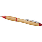 Penna a sfera in bambù Nash (inchiostro blu) personalizzato con logo - Pubblienne