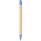 Penna a sfera Berk in cartone riciclato e plastica derivata dal mais (inchiostro nero) personalizzato con logo - Pubblienne