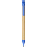 Penna a sfera Berk in cartone riciclato e plastica derivata dal mais (inchiostro nero) personalizzato con logo - Pubblienne