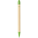 Penna a sfera Berk in cartone riciclato e plastica derivata dal mais (inchiostro nero) personalizzato con logo - Pubblienne