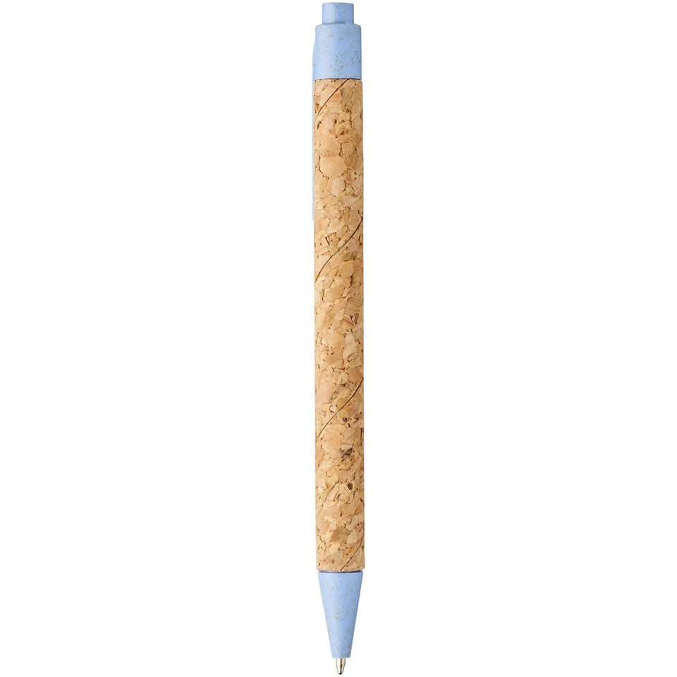 Penna a sfera in sughero e paglia di grano Midar (inchiostro nero) personalizzato con logo - Pubblienne