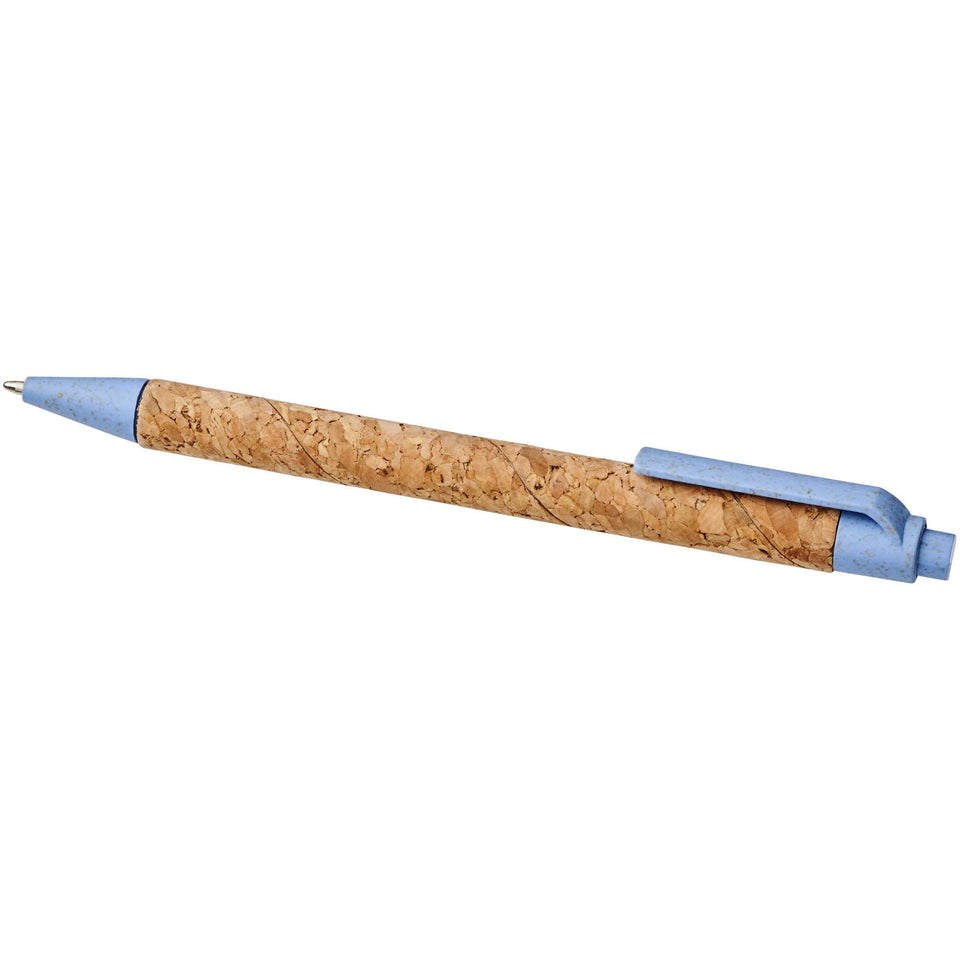 Penna a sfera in sughero e paglia di grano Midar (inchiostro nero) personalizzato con logo - Pubblienne
