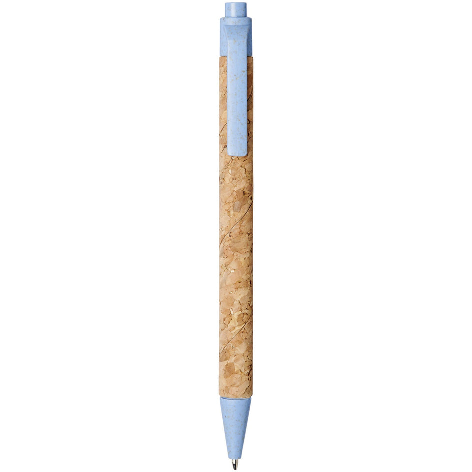 Penna a sfera in sughero e paglia di grano Midar (inchiostro nero) personalizzato con logo - Pubblienne