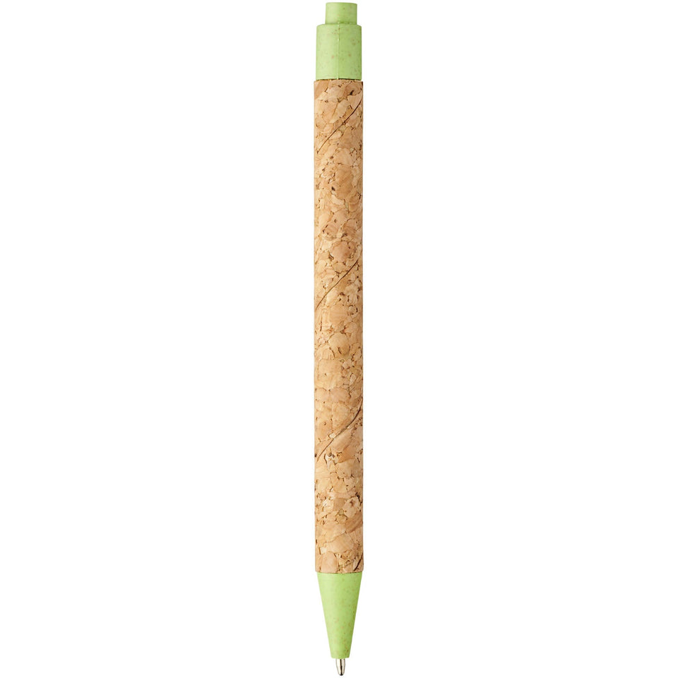Penna a sfera in sughero e paglia di grano Midar (inchiostro nero) personalizzato con logo - Pubblienne