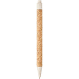 Penna a sfera in sughero e paglia di grano Midar (inchiostro nero) personalizzato con logo - Pubblienne