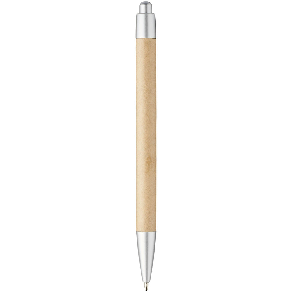 Penna a sfera in carta riciclata Tiflet (inchiostro nero) personalizzato con logo - Pubblienne