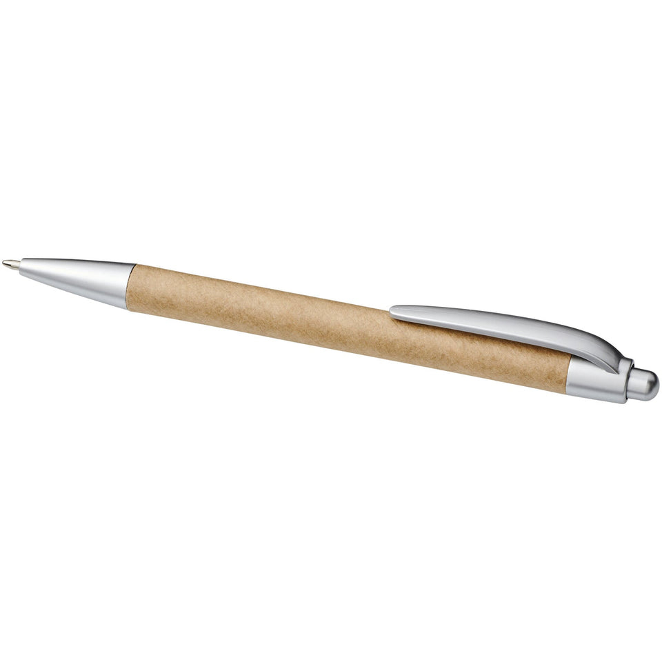 Penna a sfera in carta riciclata Tiflet (inchiostro nero) personalizzato con logo - Pubblienne