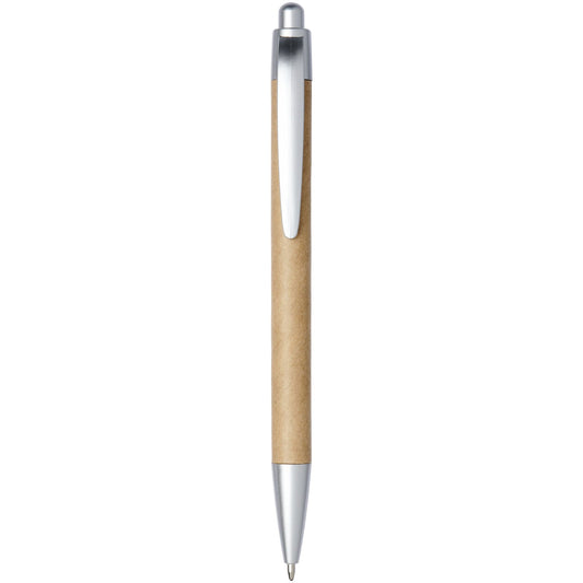 Penna a sfera in carta riciclata Tiflet (inchiostro nero) personalizzato con logo - Pubblienne