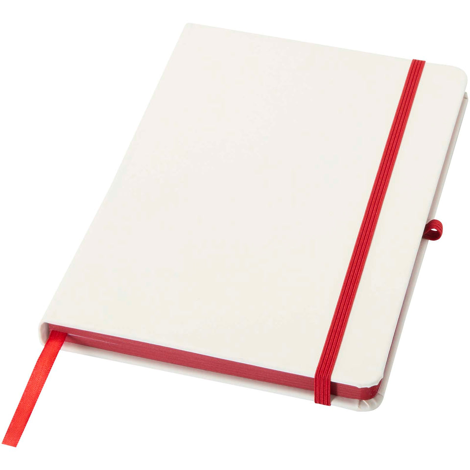 Taccuino A5 con copertina rigida e bordi colorati Spectrum personalizzato con logo - Pubblienne