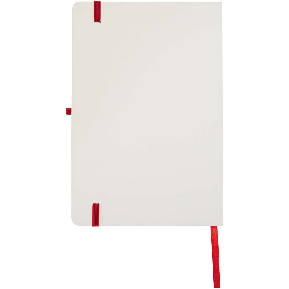 Taccuino A5 con copertina rigida e bordi colorati Spectrum personalizzato con logo - Pubblienne