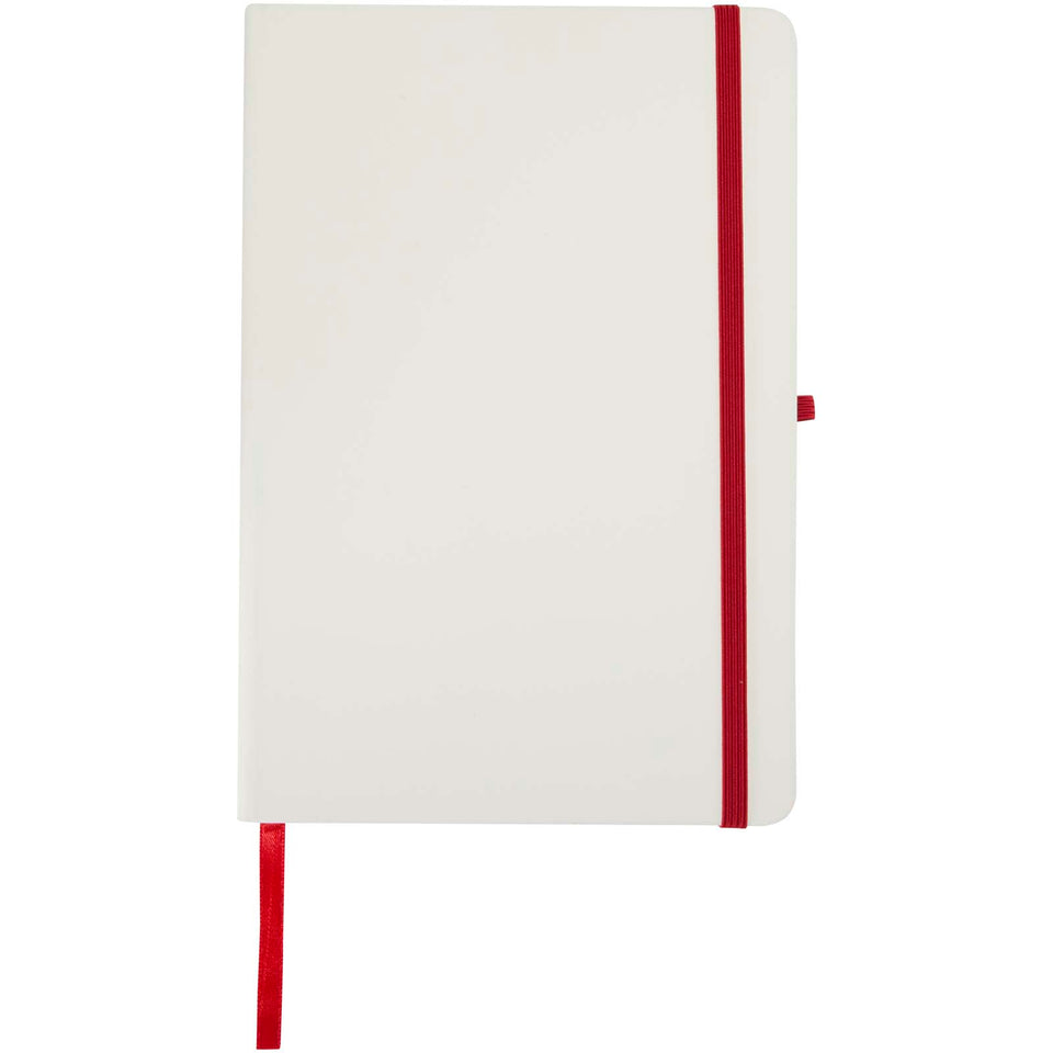 Taccuino A5 con copertina rigida e bordi colorati Spectrum personalizzato con logo - Pubblienne