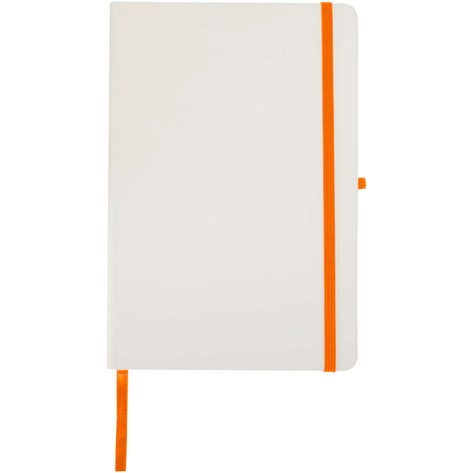 Taccuino A5 con copertina rigida e bordi colorati Spectrum personalizzato con logo - Pubblienne