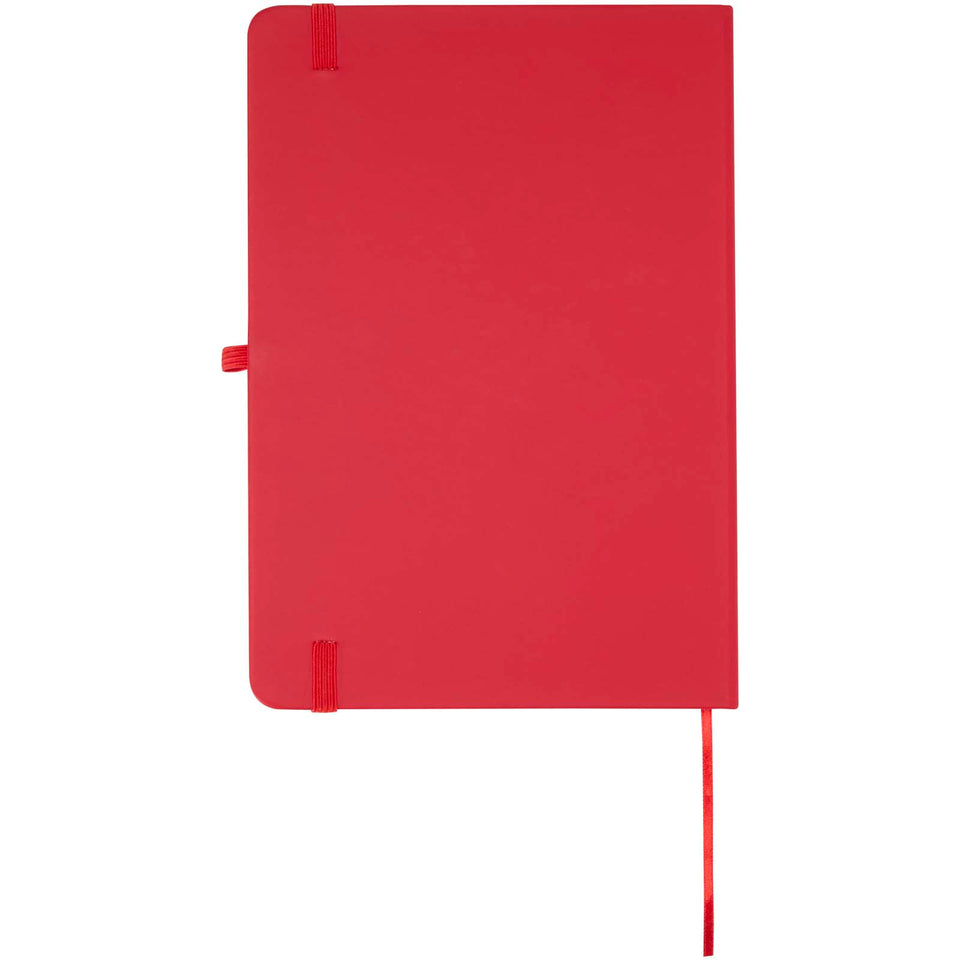 Set taccuino A5  in materiale riciclato Spectrum e penna a sfera personalizzato con logo - Pubblienne