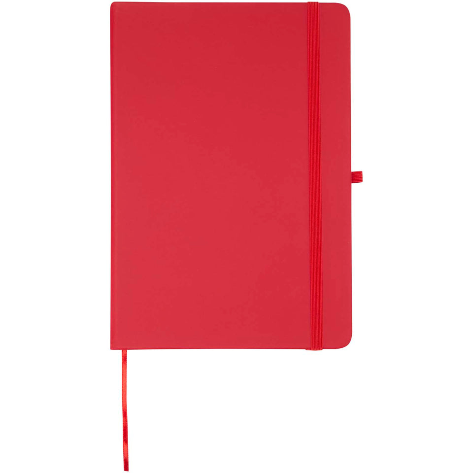 Set taccuino A5  in materiale riciclato Spectrum e penna a sfera personalizzato con logo - Pubblienne