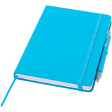 Set taccuino A5  in materiale riciclato Spectrum e penna a sfera personalizzato con logo - Pubblienne