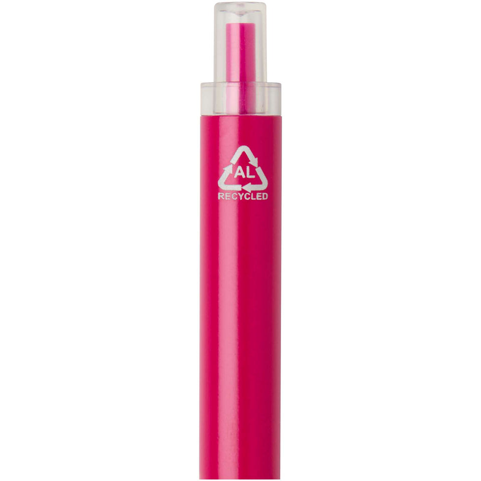 Penna a sfera in alluminio riciclato Spectrum (inchiostro blu) personalizzato con logo - Pubblienne