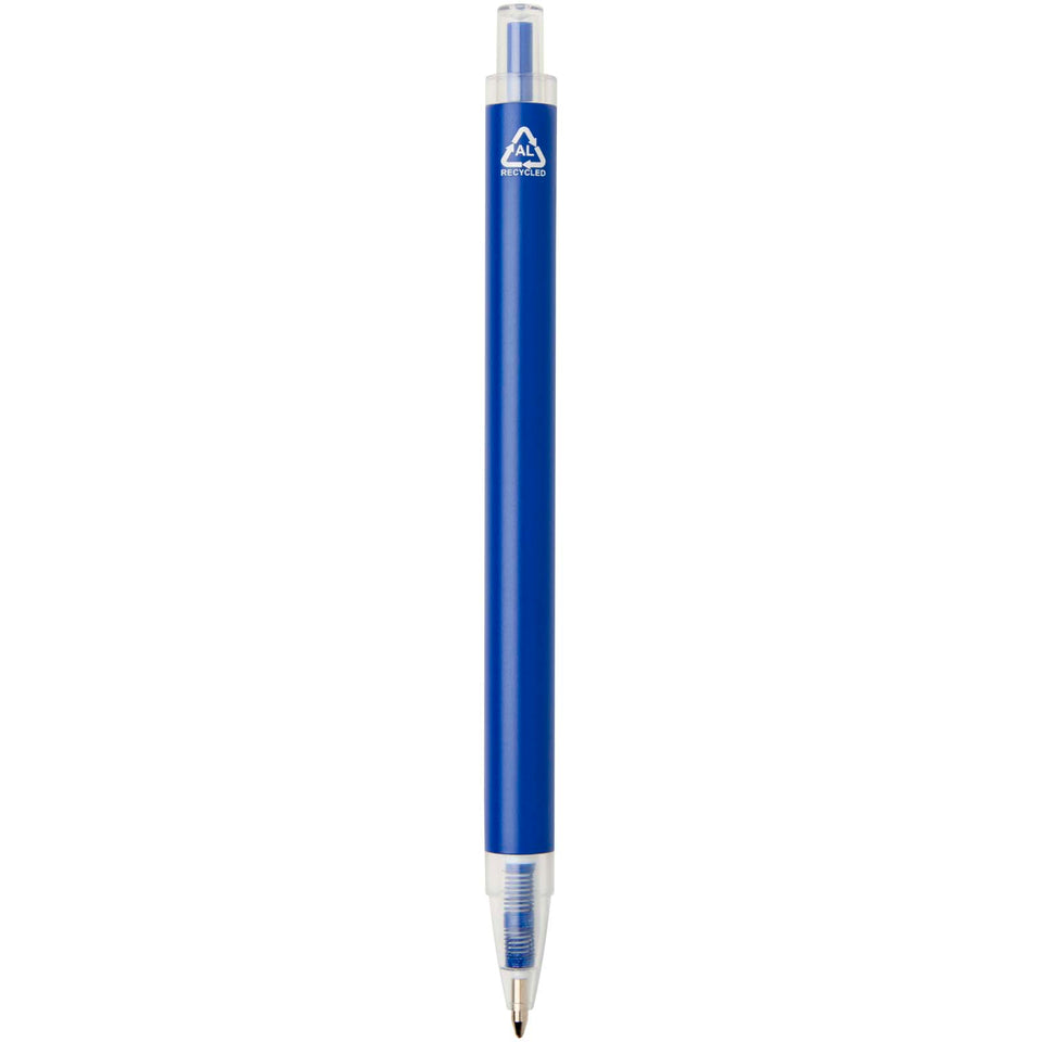 Penna a sfera in alluminio riciclato Spectrum (inchiostro blu) personalizzato con logo - Pubblienne