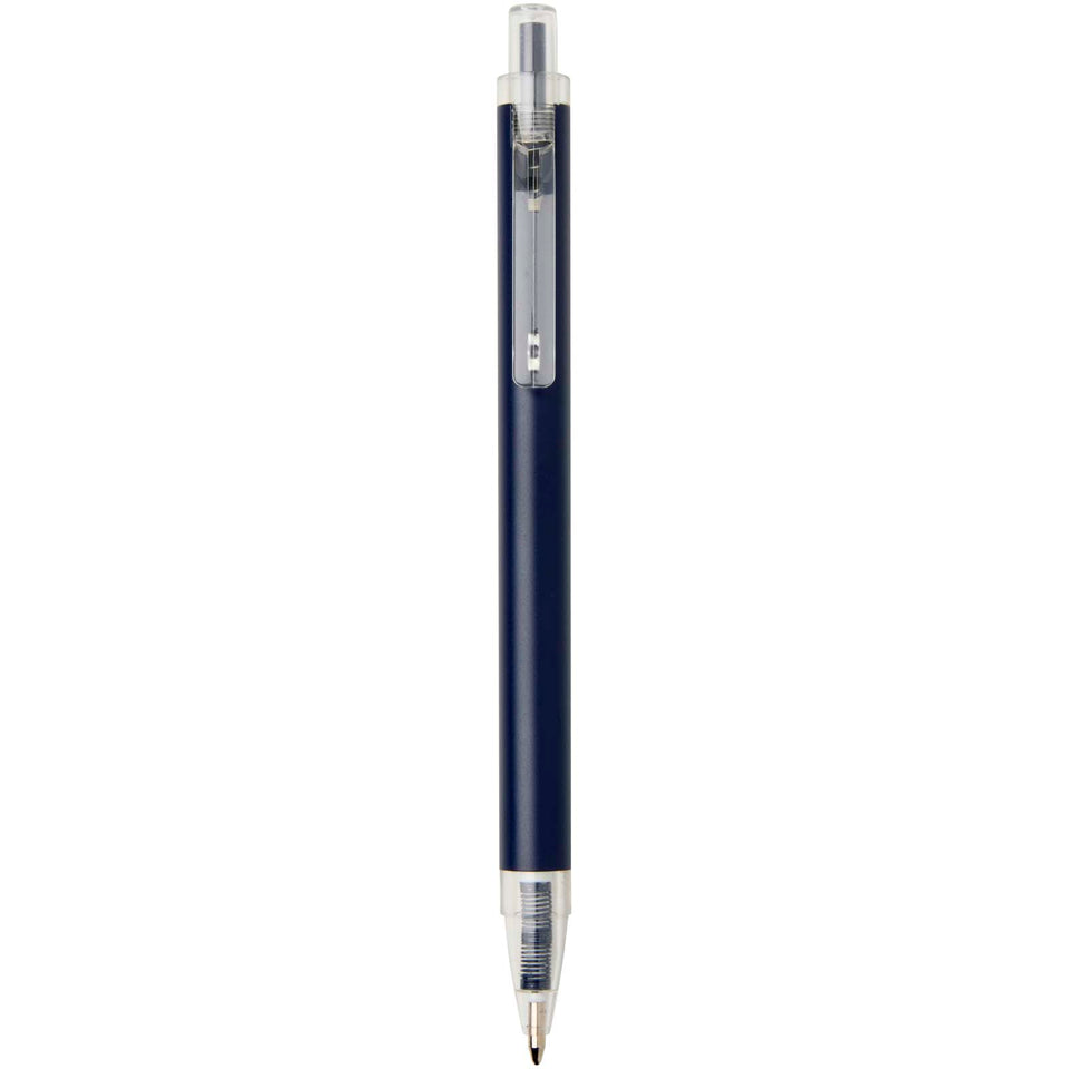 Penna a sfera in alluminio riciclato Spectrum (inchiostro blu) personalizzato con logo - Pubblienne