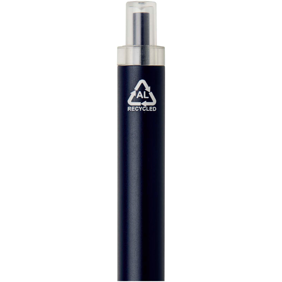 Penna a sfera in alluminio riciclato Spectrum (inchiostro blu) personalizzato con logo - Pubblienne