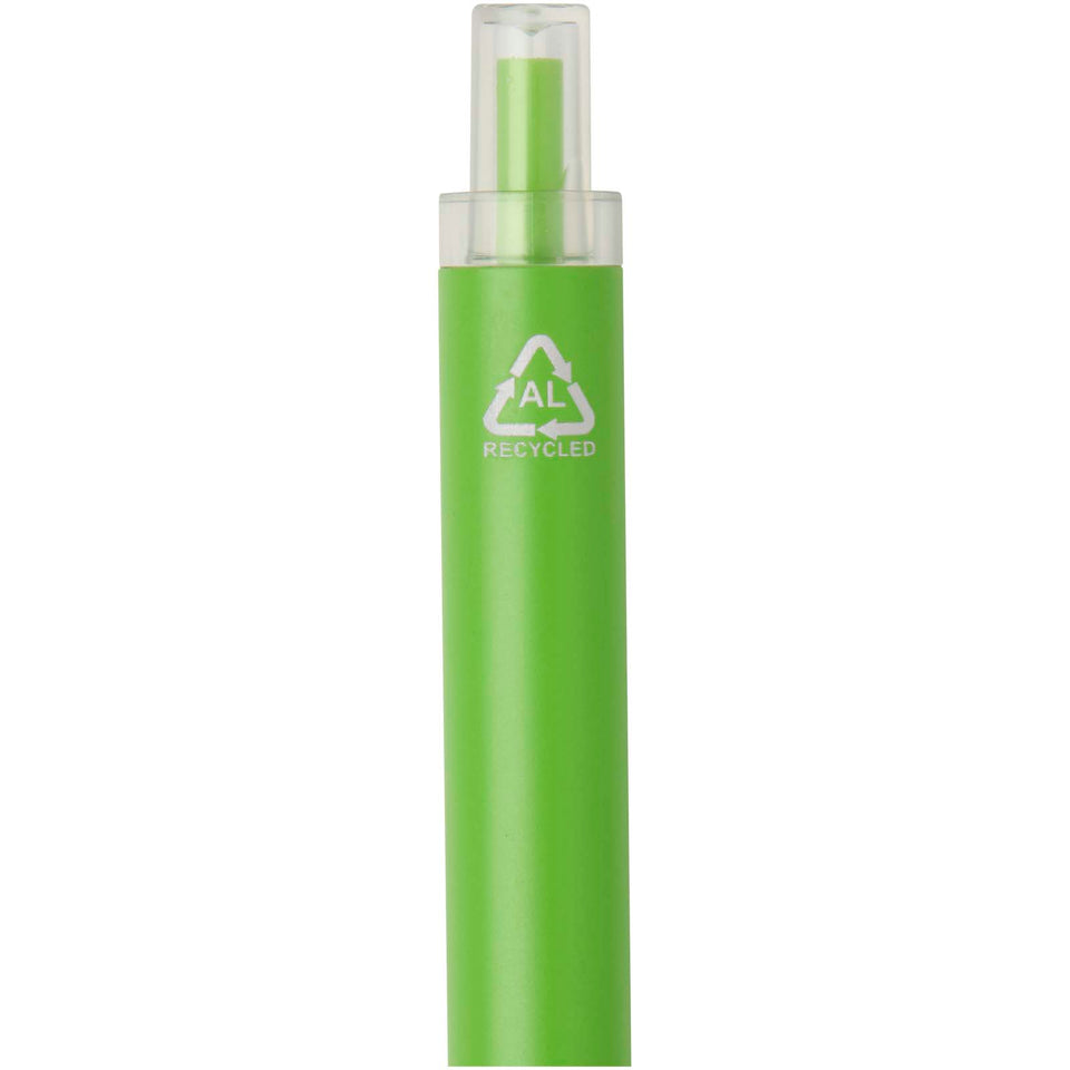 Penna a sfera in alluminio riciclato Spectrum (inchiostro blu) personalizzato con logo - Pubblienne
