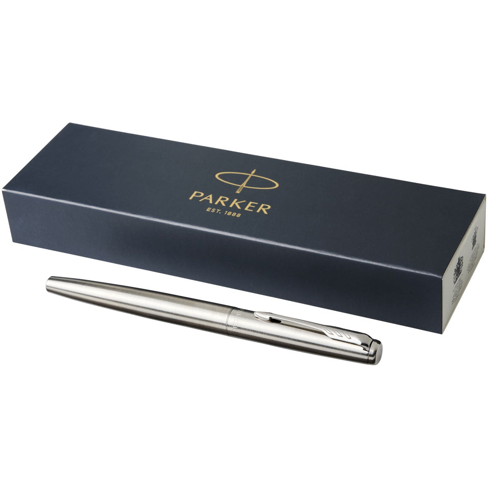 Parker penna stilografica Jotter in acciaio inossidabile (inchiostro blu) personalizzato con logo - Pubblienne