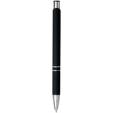 Penna a sfera a scatto Moneta soft touch (inchiostro nero) personalizzato con logo - Pubblienne