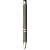Penna a sfera a scatto Moneta soft touch (inchiostro nero) personalizzato con logo - Pubblienne