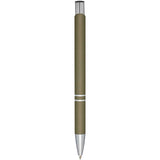 Penna a sfera a scatto Moneta soft touch (inchiostro nero) personalizzato con logo - Pubblienne