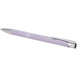 Penna a sfera a scatto Moneta soft touch (inchiostro nero) personalizzato con logo - Pubblienne