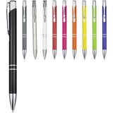 Penna a sfera a scatto Moneta in alluminio (inchiostro nero) personalizzato con logo - Pubblienne