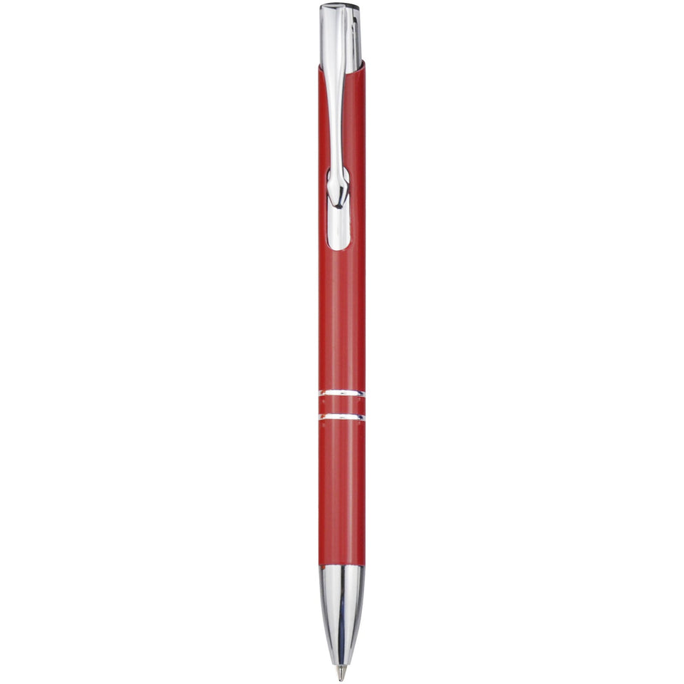 Penna a sfera a scatto Moneta in alluminio (inchiostro nero) personalizzato con logo - Pubblienne