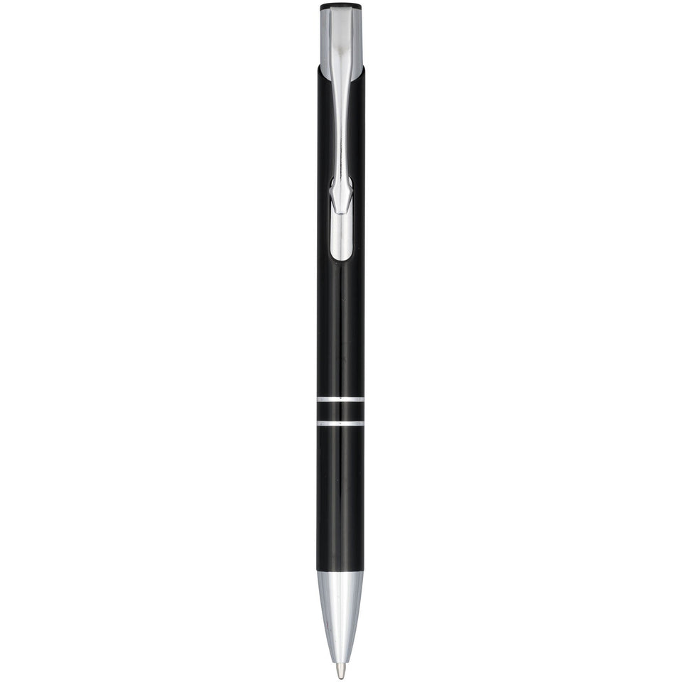 Penna a sfera a scatto Moneta in alluminio anodizzato (inchiostro nero) personalizzato con logo - Pubblienne