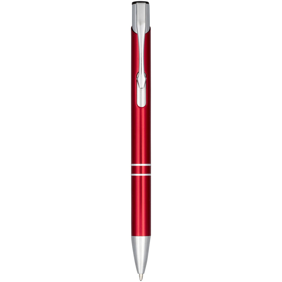 Penna a sfera a scatto Moneta in alluminio anodizzato (inchiostro nero) personalizzato con logo - Pubblienne