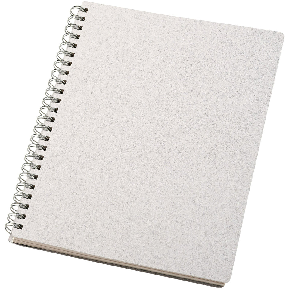 Quaderno formato A5 con rilegatura a spirale Bianco personalizzato con logo - Pubblienne