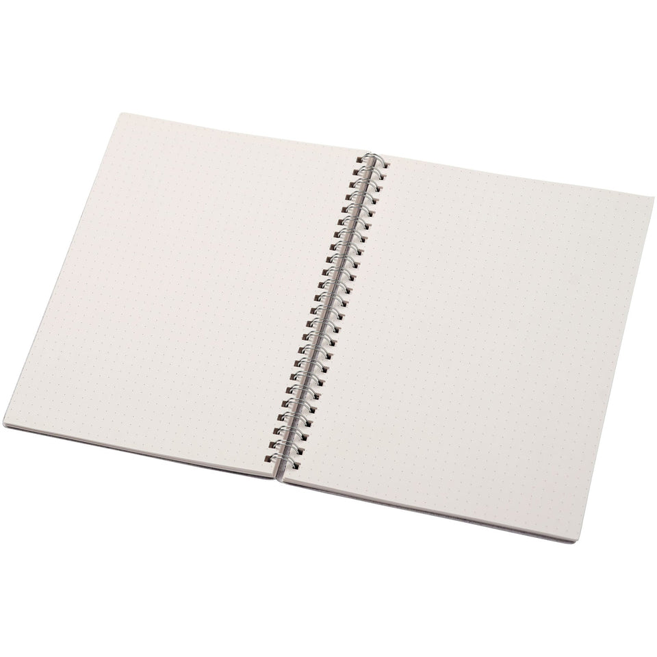 Quaderno formato A5 con rilegatura a spirale Bianco personalizzato con logo - Pubblienne