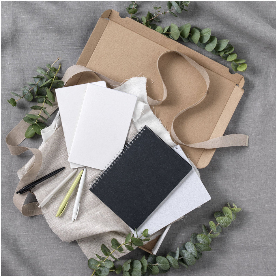 Quaderno formato A5 con rilegatura a spirale Bianco personalizzato con logo - Pubblienne