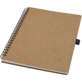 Quaderno Cobble formato A5 con rilegatura a spirale in cartone riciclato e carta di pietra personalizzato con logo - Pubblienne