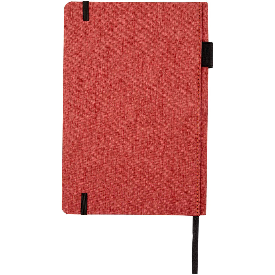 Quaderno Orin formato A5 in PET riciclato personalizzato con logo - Pubblienne