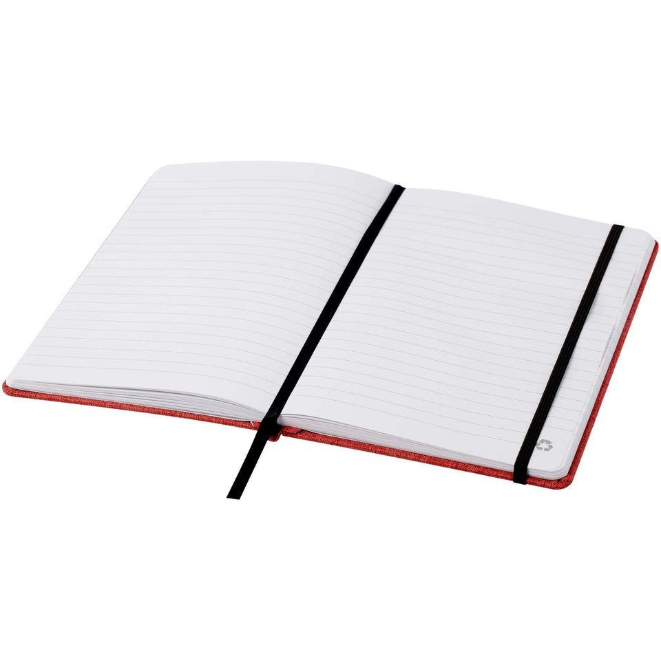 Quaderno Orin formato A5 in PET riciclato personalizzato con logo - Pubblienne
