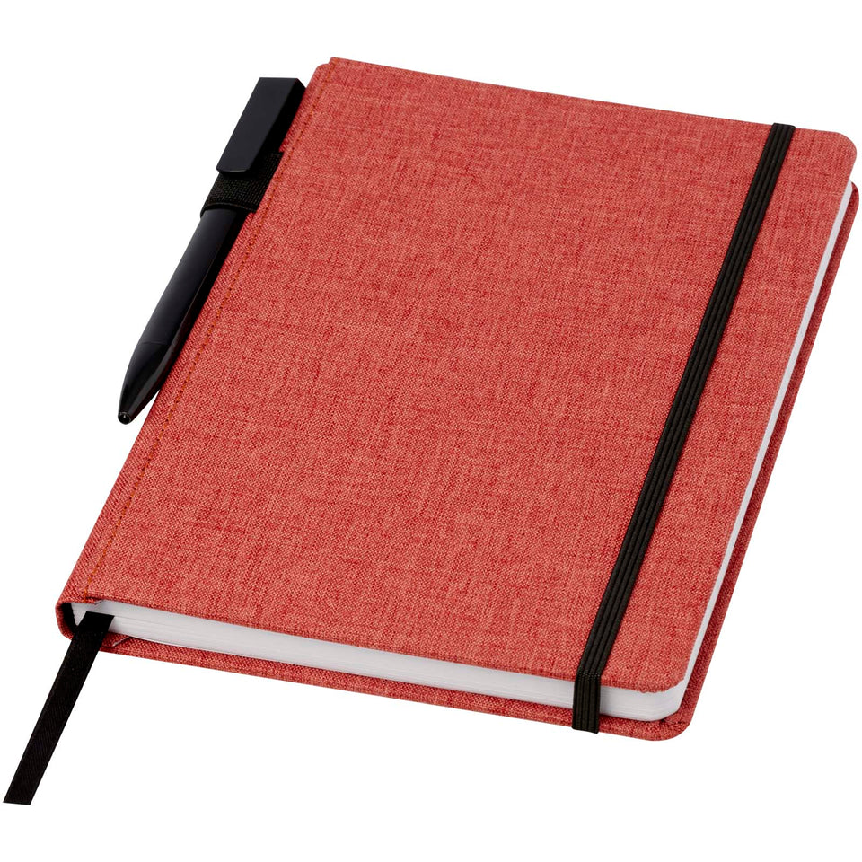 Quaderno Orin formato A5 in PET riciclato personalizzato con logo - Pubblienne